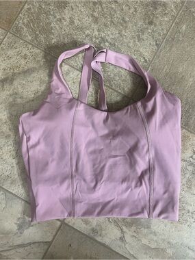 Light Pink Seamless Sports Bra Tank